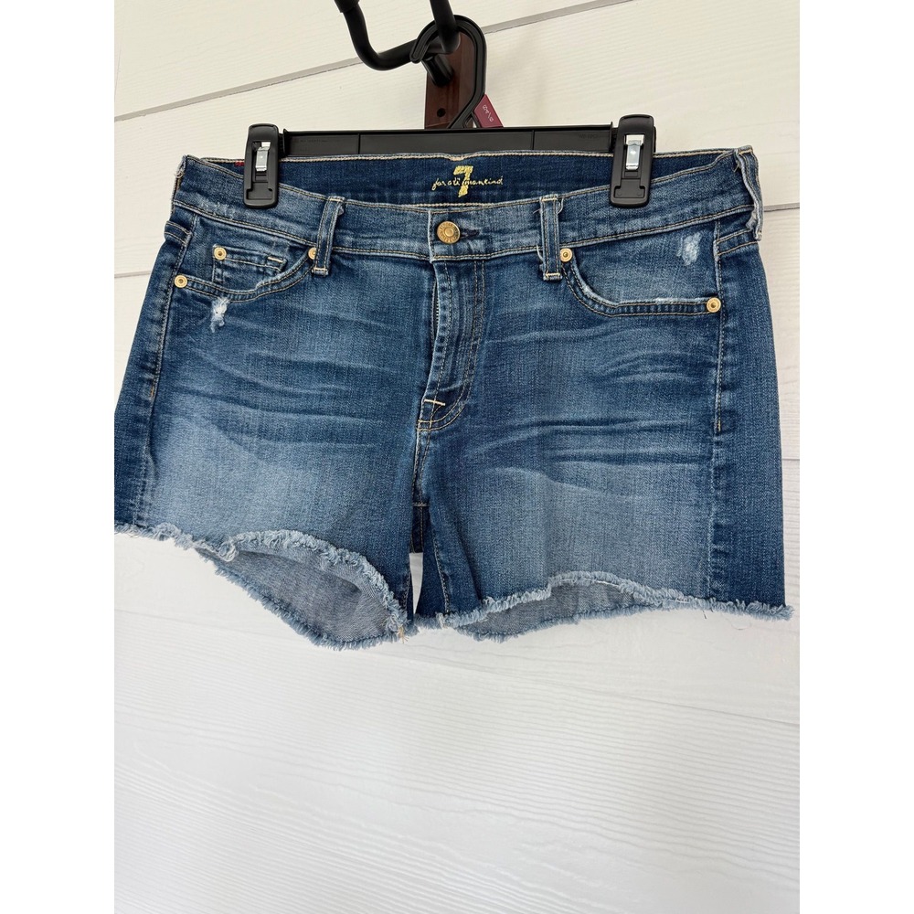 #S- 11- 7 for all Mankind- Jean Shorts Sz 30